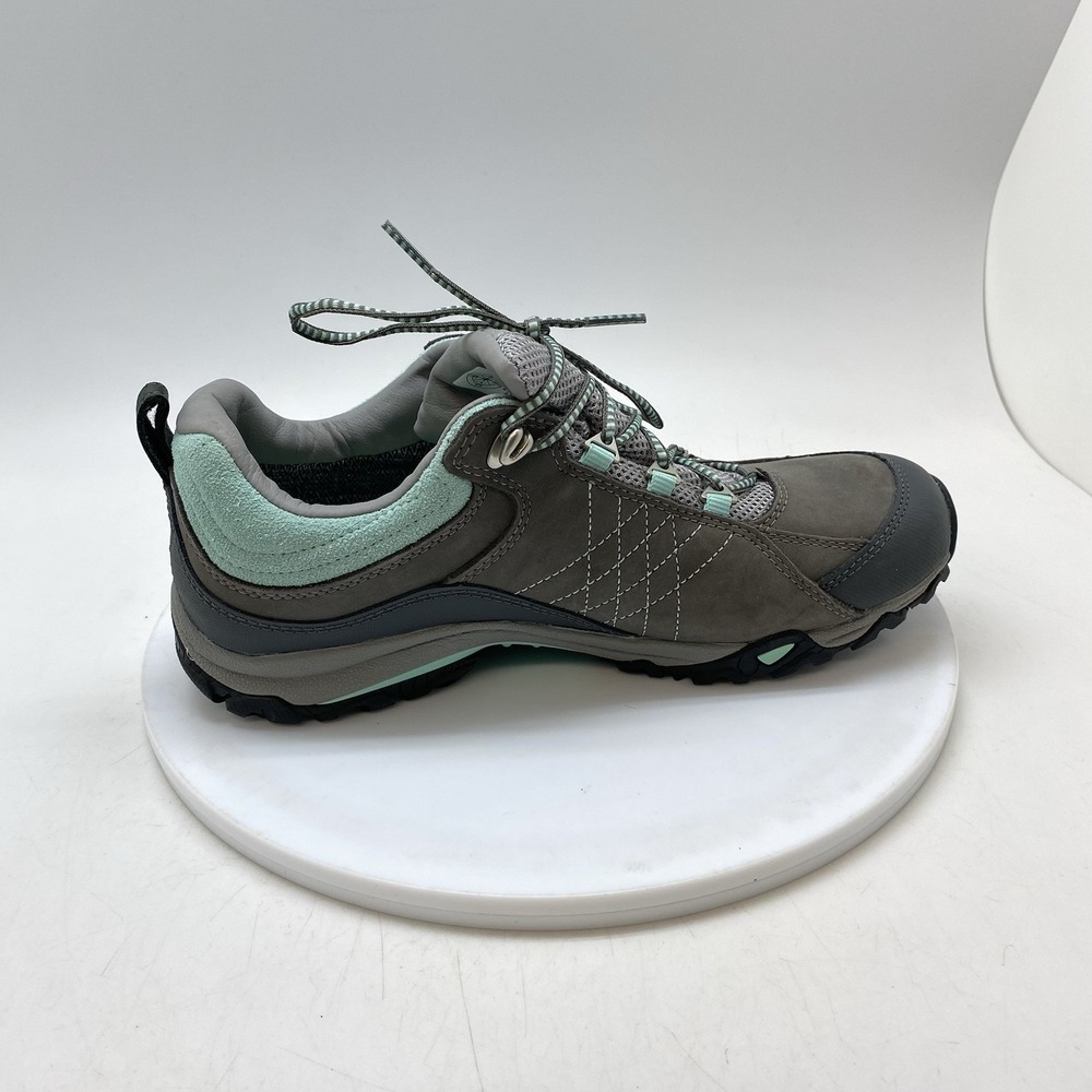 Oboz Shoes Womens 8.5 Wide Sapphire Low Gray Teal BDry Hiking Waterproof Boots - Picture 6 of 10